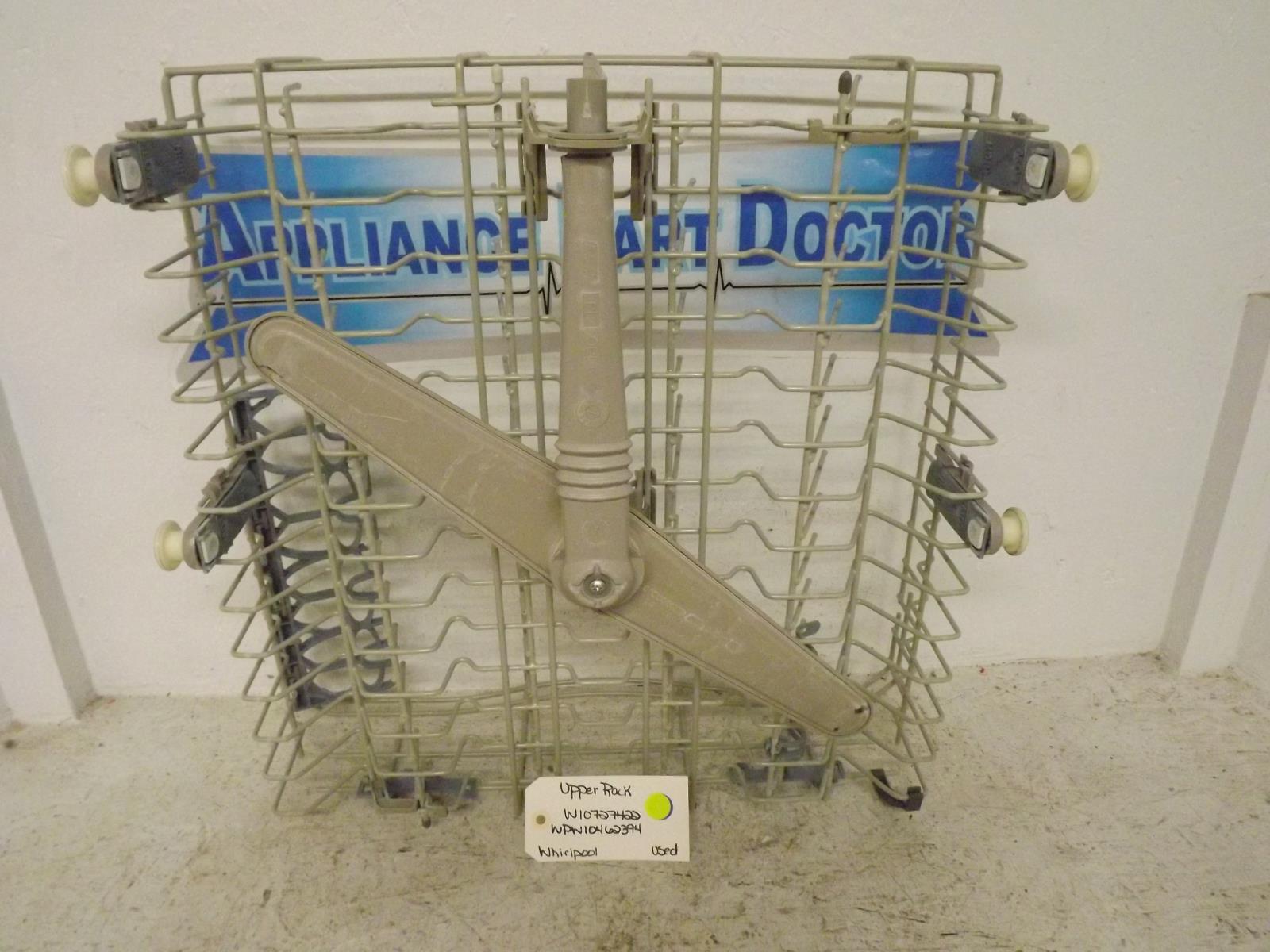 Whirlpool Dishwasher W10727422 WPW10462394 Upper Rack Used Whirlpool Dishwasher W10727422 WPW10462394 Upper Rack Used